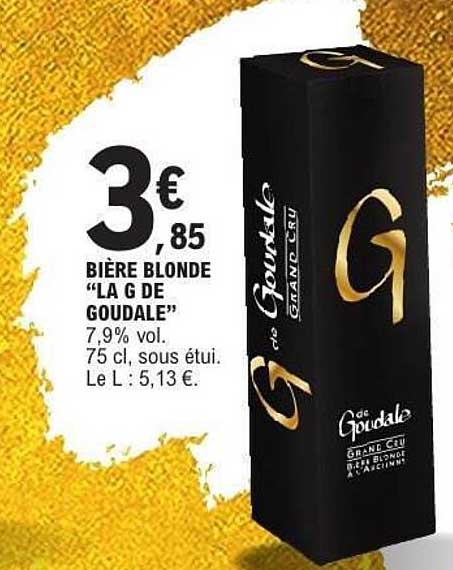 BIÈRE BLONDE “LA G DE GOUDALE”