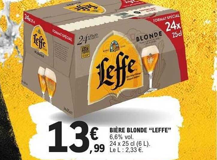 BIÈRE BLONDE “LEFFE”