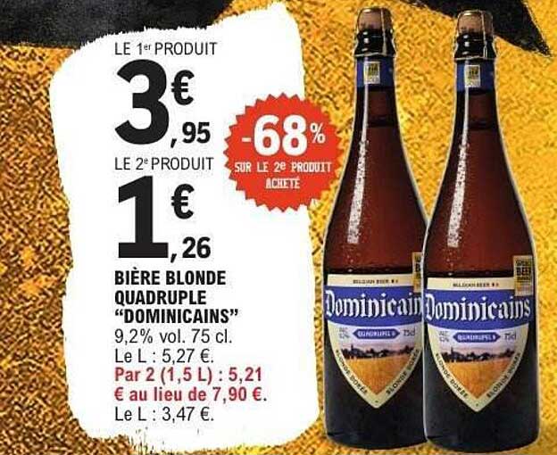 Bière Blonde Quadrupale "Dominicains"
