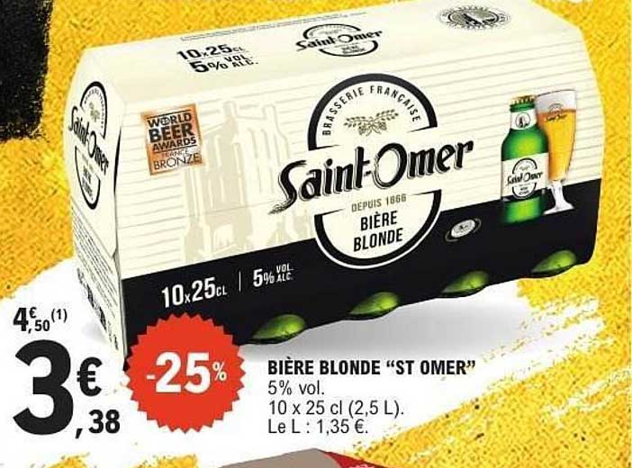 BIÈRE BLONDE “ST OMER”