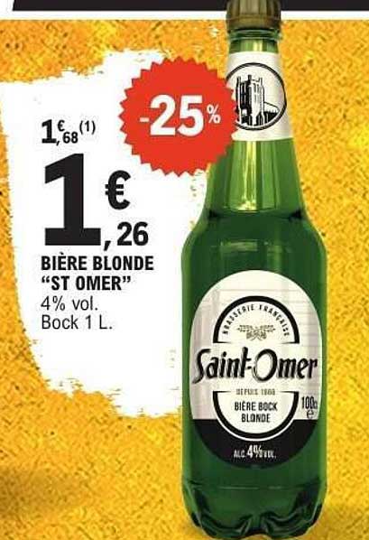 BIÈRE BLONDE "ST OMER"