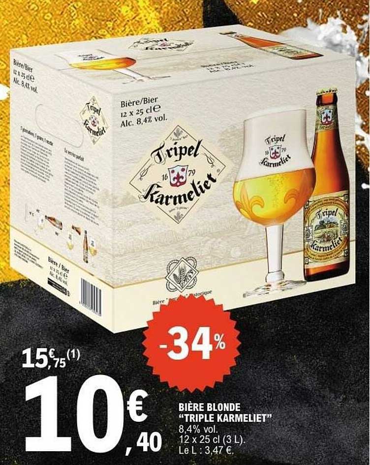 BIÈRE BLONDE “TRIPLE KARMELIET”