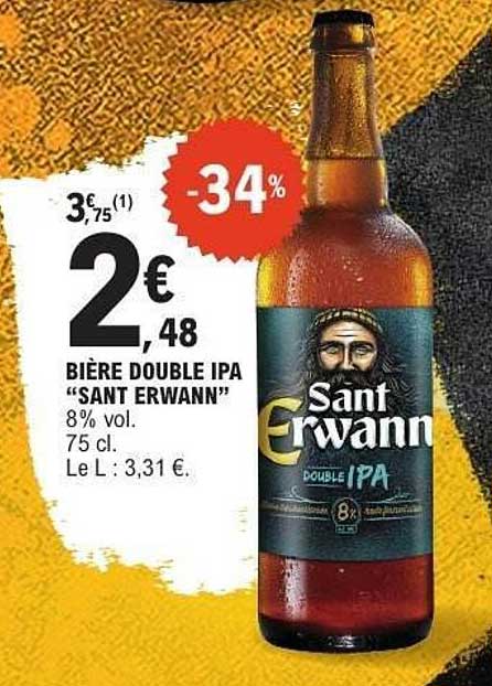 BIÈRE DOUBLE IPA “SANT ERWANN”