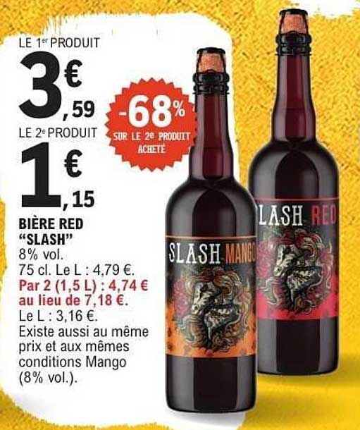 BIÈRE RED "SLASH"