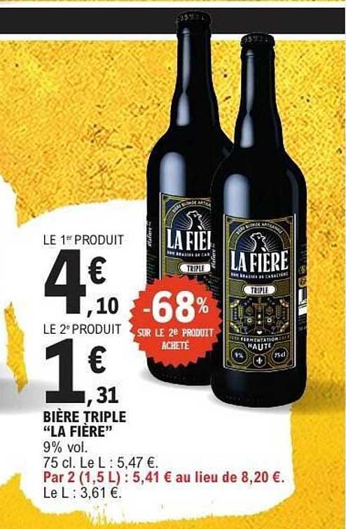 Bière Triple "La Fière"