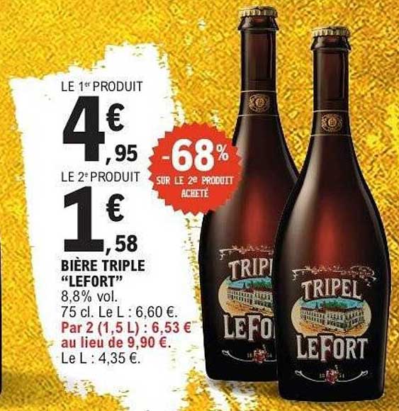 BIÈRE TRIPLE "LEFORT"