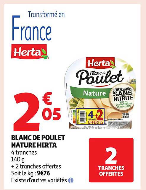 BLANC DE POULET NATURE HERTA