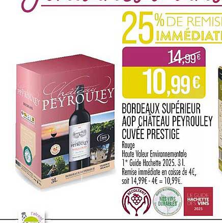 BORDEAUX SUPÉRIEUR AOP CHÂTEAU PEYROULEY CUVÉE PRESTIGE