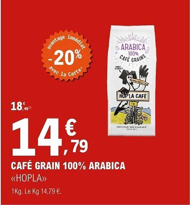 CAFÉ GRAIN 100% ARABICA «HOPLA»