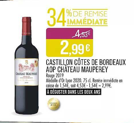 CASTILLON CÔTES DE BORDEAUX AOP CHÂTEAU MAUPEREY