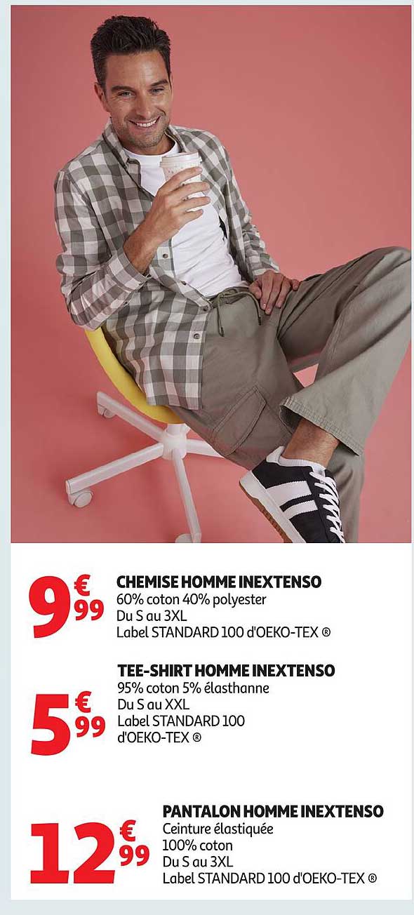 CHEMISE HOMME INEXTENSO