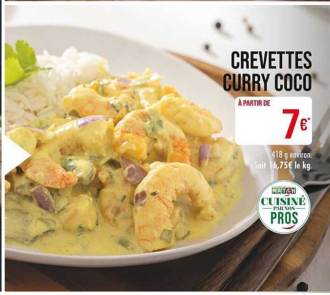 CREVETTES CURRY COCO