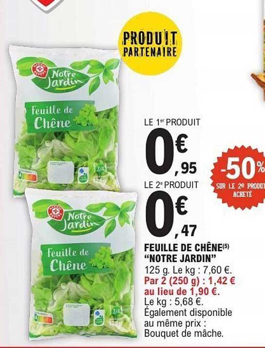 FEUILLE DE CHÊNE "NOTRE JARDIN"