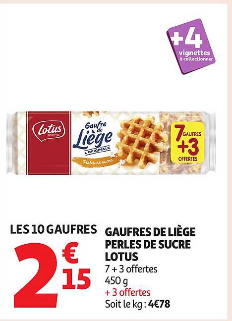 GAUFRES DE LIÈGE PERLES DE SUCRE LOTUS
