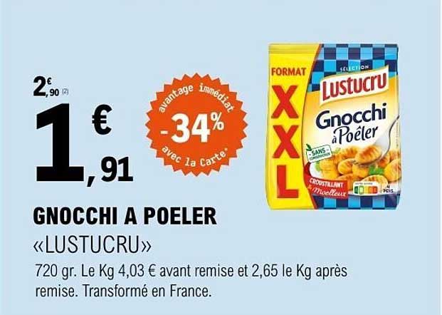 GNOCCHI A POELER «LUSTUCRU»