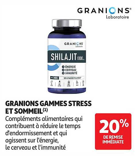 GRANIONS GAMMES STRESS ET SOMMEIL