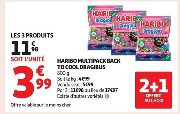 HARIBO MULTIPACK BACK TO COOL DRAGIBUS