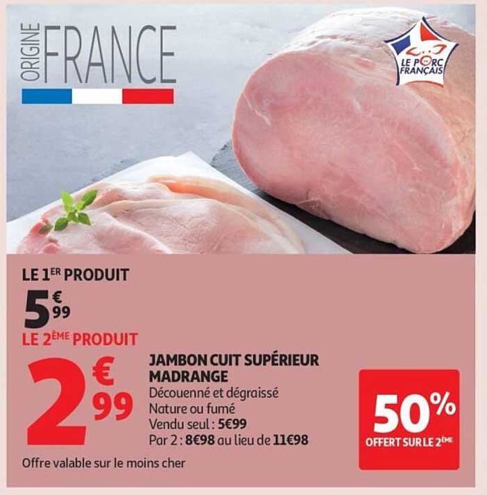 JAMBON CUIT SUPÉRIEUR MADRANGE