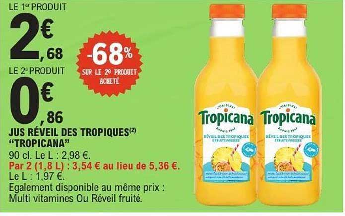 JUS RÉVEIL DES TROPIQUES "TROPICANA"