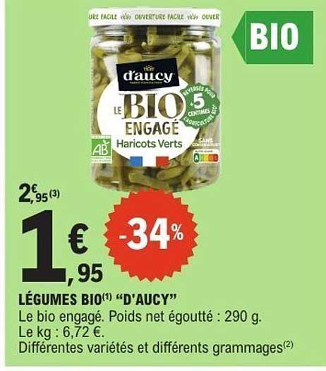 LÉGUMES BIO D'AUCY HARICOTS VERTS