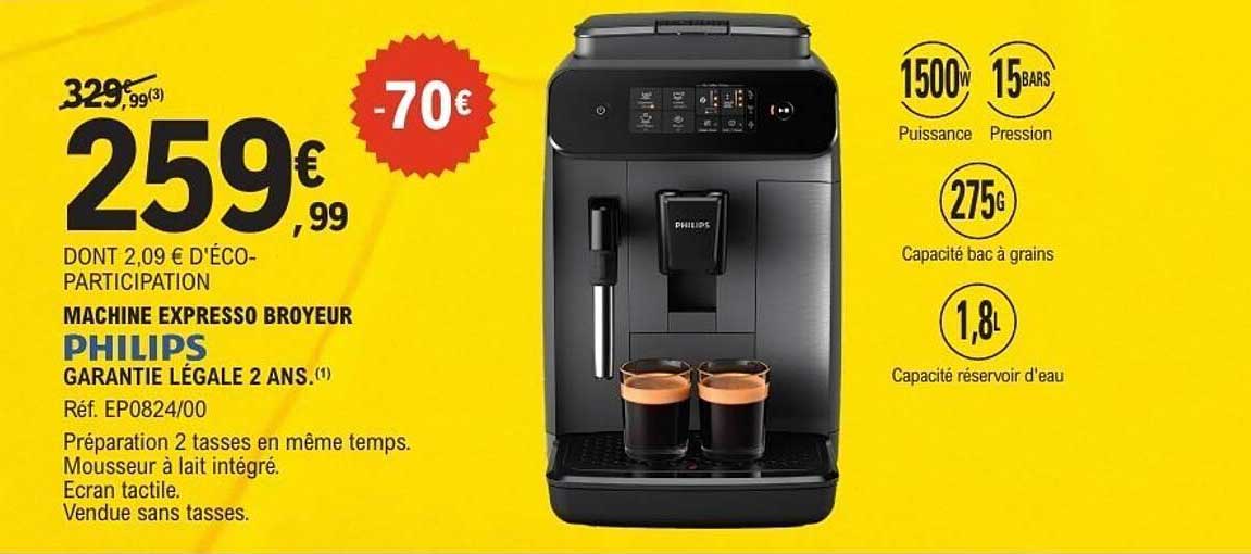 Machine Expresso Broyeur Philips -70€
