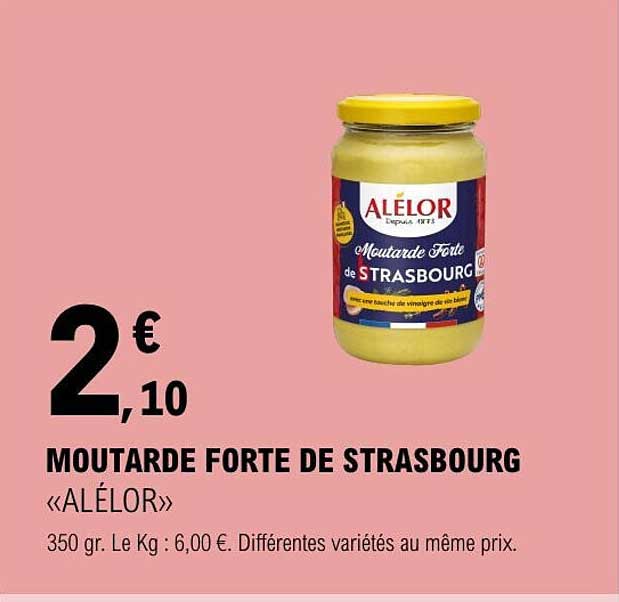 MOUTARDE FORTE DE STRASBOURG «ALÉLOR»