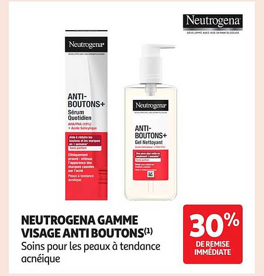 NEUTROGENA GAMME VISAGE ANTI BOUTONS