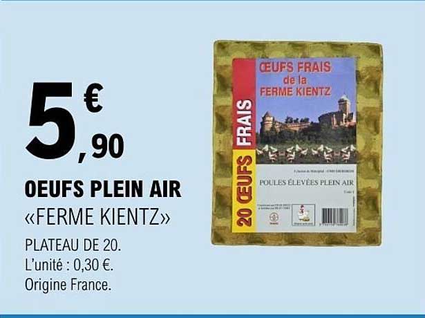 ŒUFS PLEIN AIR «FERME KIENTZ»