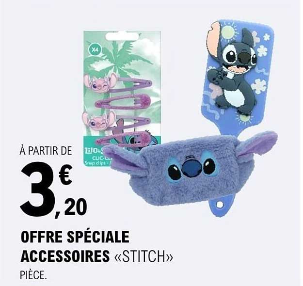 OFFRE SPÉCIALE ACCESSOIRES «STITCH»