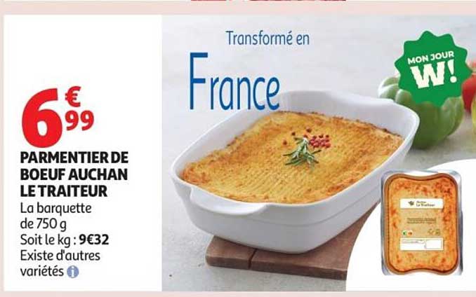 PARMENTIER DE BOEUF AUCHAN LE TRAITEUR