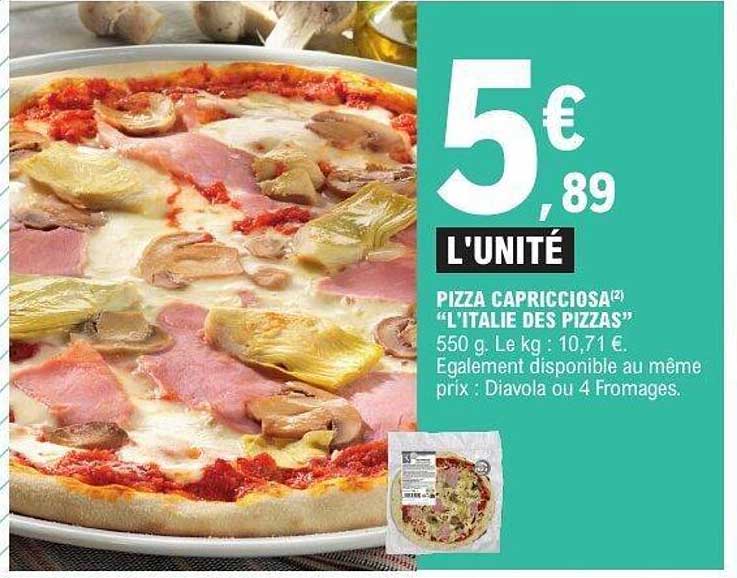 Pizza Capricciosa "L'Italie des Pizzas"