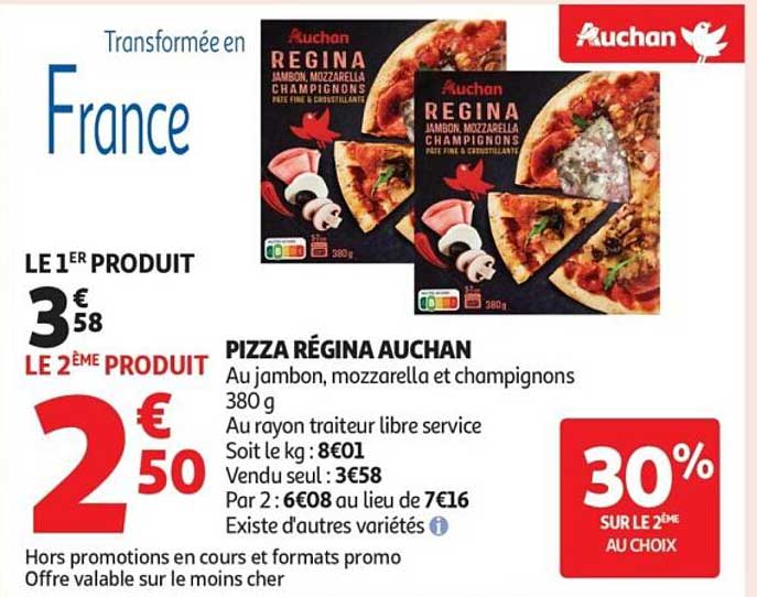 PIZZA RÉGINA AUCHAN