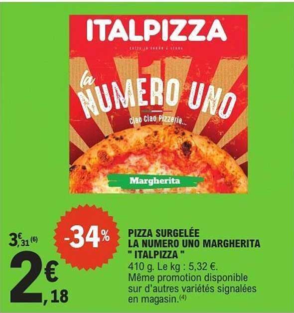Pizza surgelée La Numero Uno Margherita "Italpizza"