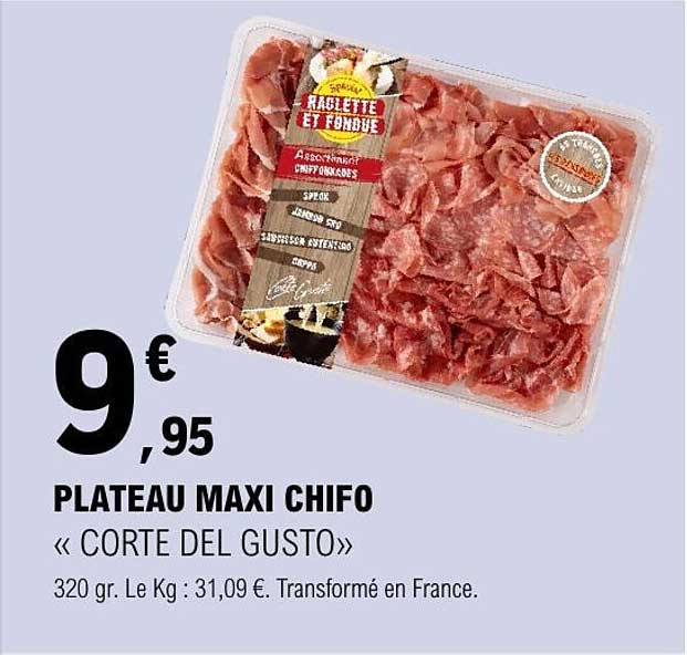 PLATEAU MAXI CHIFO « CORTE DEL GUSTO »
