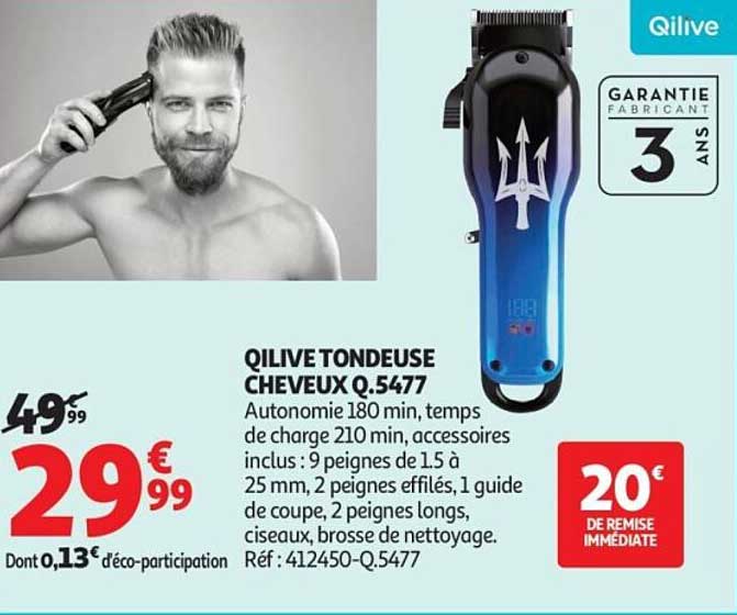 QLIVE TONDEUSE CHEVEUX Q.5477