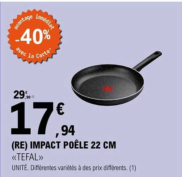 (RE) IMPACT POÊLE 22 CM «TEFAL»