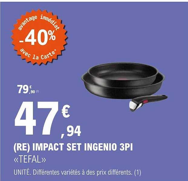 (RE) IMPACT SET INGENIO 3PI «TEFAL»