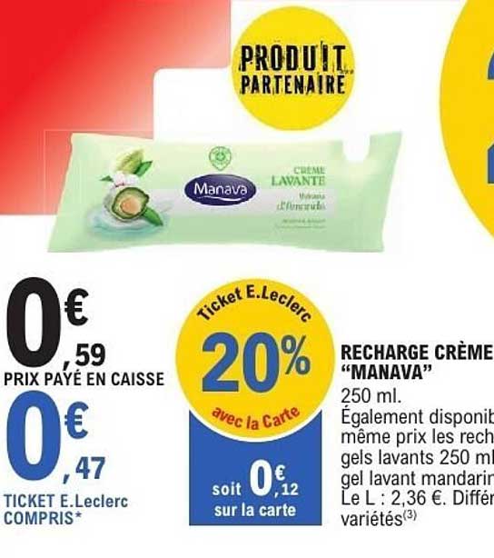 RECHARGE CRÈME LAVANTE "MANAVA"