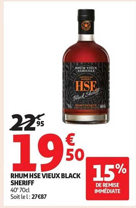Rhum HSE Vieux Black Sheriff