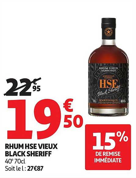 RHUM HSE VIEUX BLACK SHERIFF