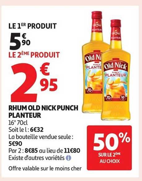Rhum Old Nick Punch Planteur