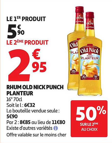 RHUM OLD NICK PUNCH PLANTEUR