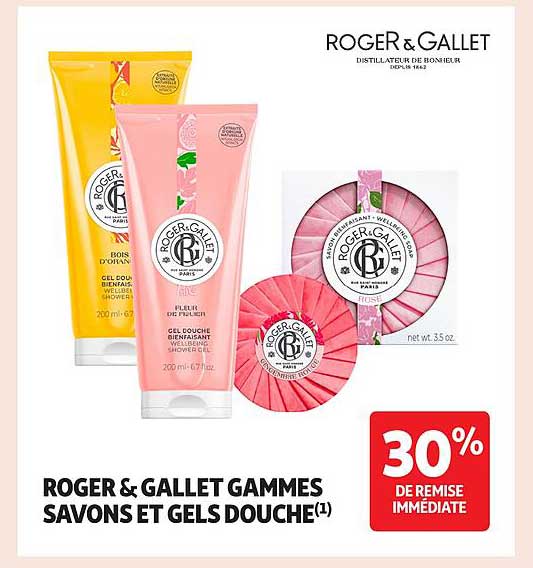 ROGER & GALLET GAMMES SAVONS ET GELS DOUCHE