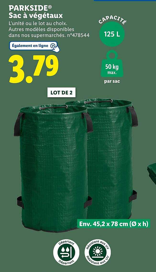 Sac à végétaux PARKSIDE