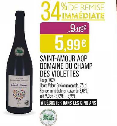 SAINT-AMOUR AOP DOMAINE DU CHAMP DES VIOLETTES