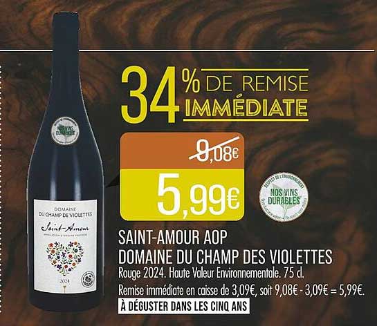 SAINT-AMOUR AOP DOMAINE DU CHAMP DES VIOLETTES