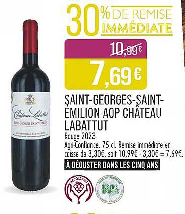 SAINT-GEORGES-SAINT-EMILION AOP CHÂTEAU LABATTUT
