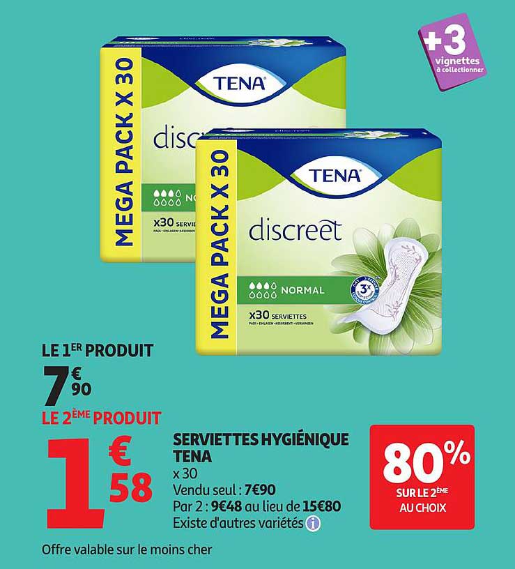 SERVIETTES HYGIÉNIQUE TENA