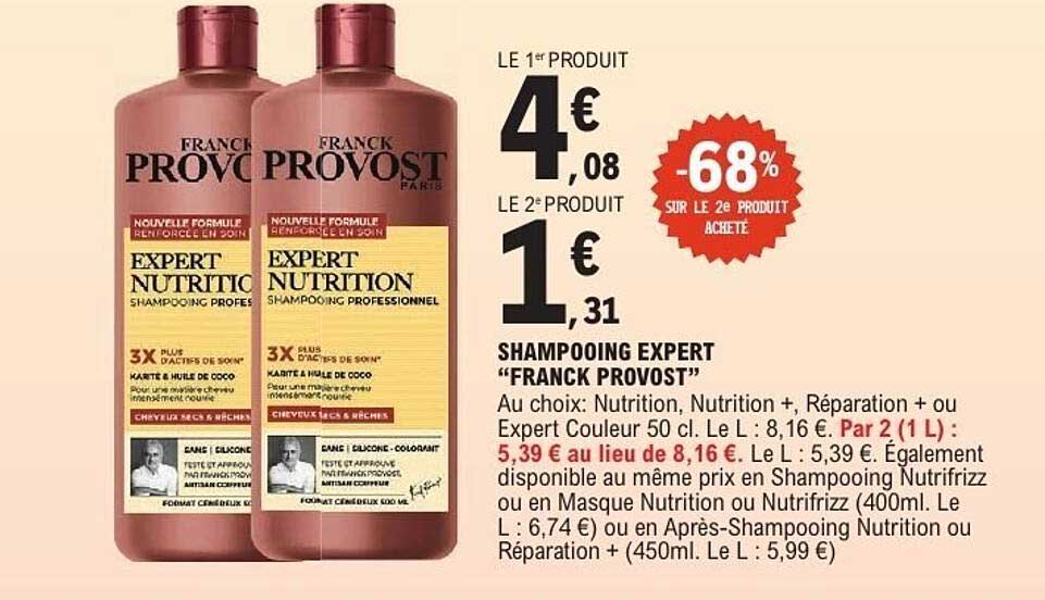 SHAMPOOING EXPERT “FRANCK PROVOST”