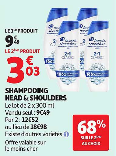 SHAMPOOING HEAD & SHOULDERS